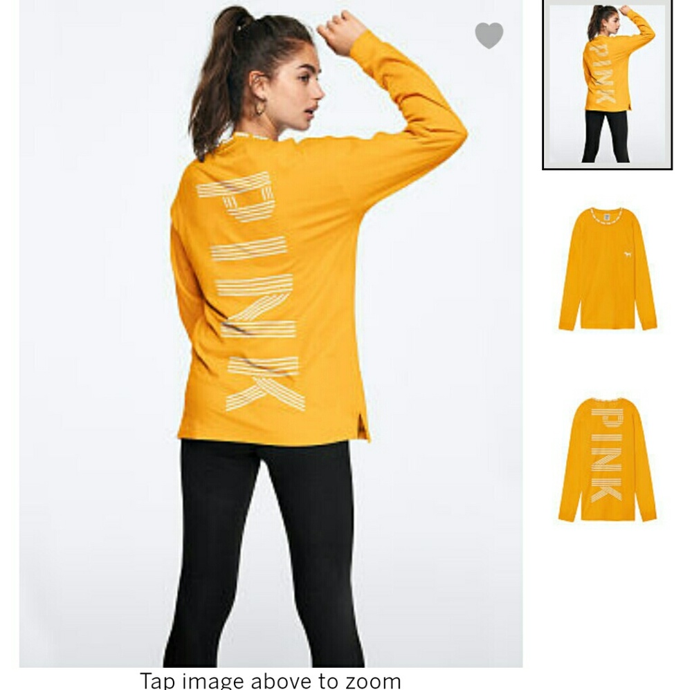 Vs pink..  yellow long sleeve pocket tee